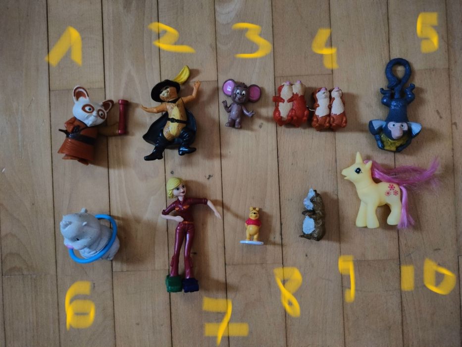 Figurki, zabawki z bajek "Kung fu panda", "Shrek", "Tom i Jerry"