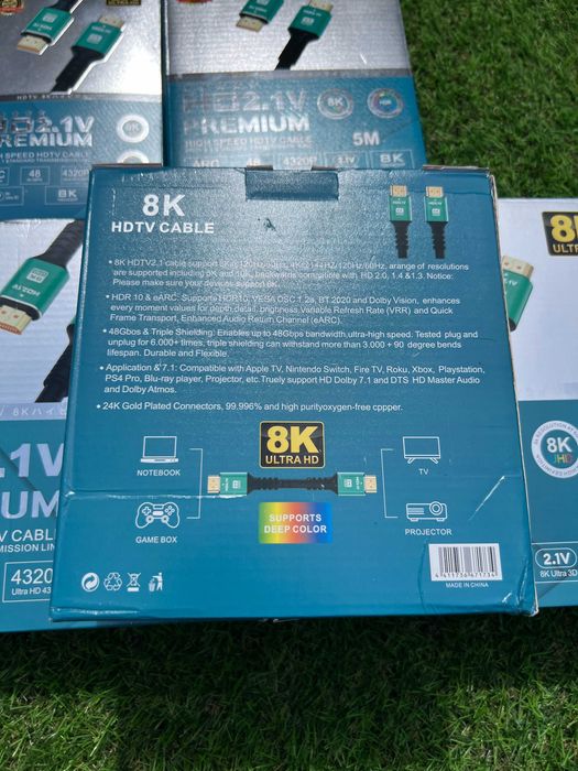 Кабель HDMI - HDMI V2.1  8K 48Gbps  10 метрів