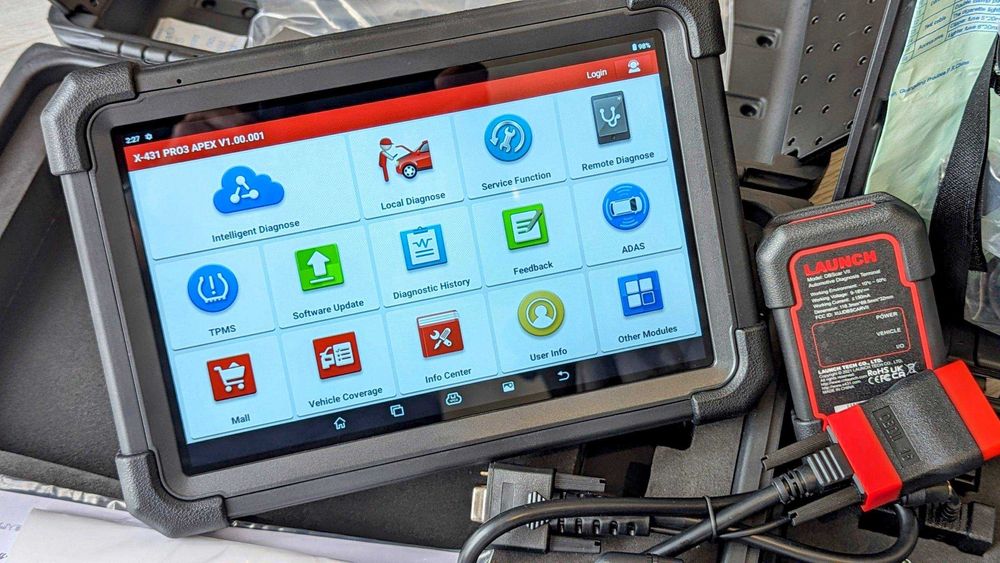 Máq. Diagnostico Auto - Launch x431 Pro3 Apex - Nova Garantia 5anos