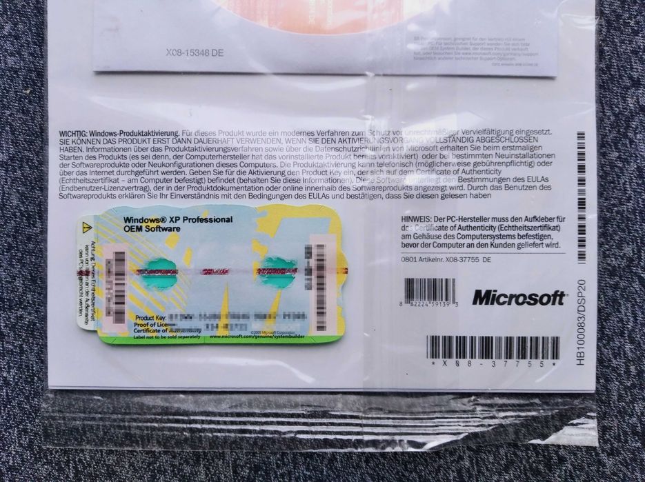 Установочный диск Microsoft Windows XP Professional