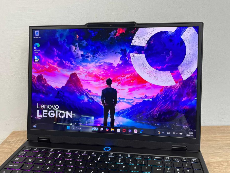 Lenovo legion 5 15.6"2.5K OLED 165Hz/Ryzen AI 7-350/RTX5070 8GB 115W/24DDR5/SSD1TB/65год напрацюваня/15AKP10/Ігровий ноутбук, гарантія-3міс/легіон/rog