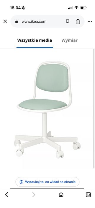 Biurko ikea dziecko krzeslo