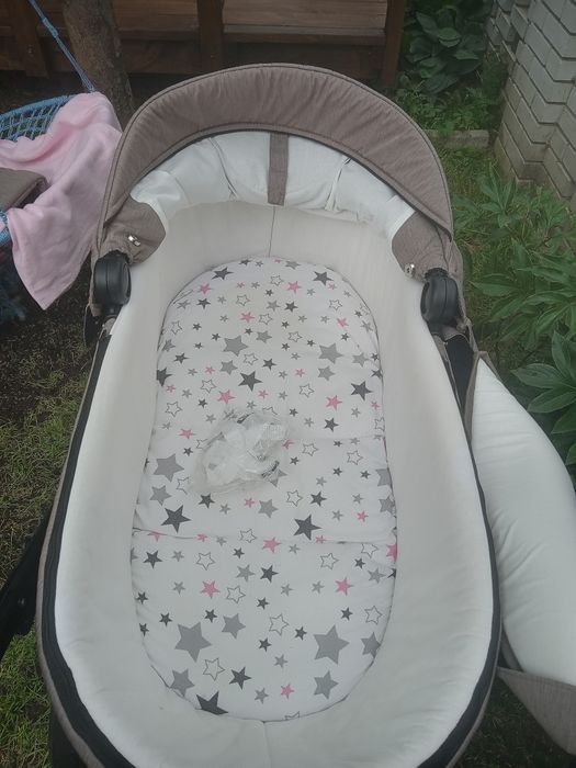 Коляска junama diamond 2 в1 беж з чорним