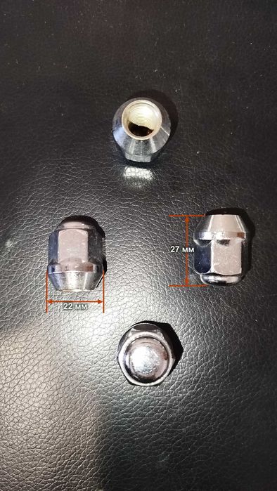 Гайки колёсные для дисков М12×1,5 ключ 19