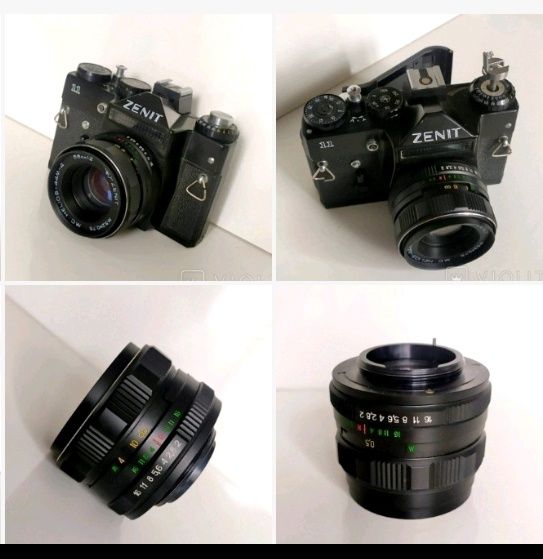 Объектив MC Helios-44M-4. Фотоаппарат ZENIT 11