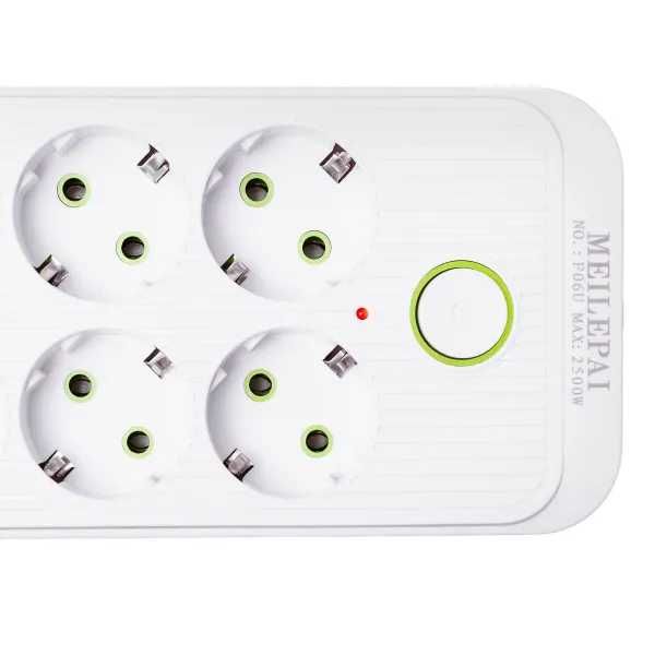 Удлинитель Сетевой SMART 6 розеток 5 USB 5 метров, белый