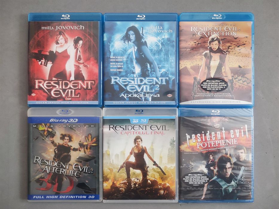 Zestaw Resident evil (Jovovich) bluray Lektor Pl