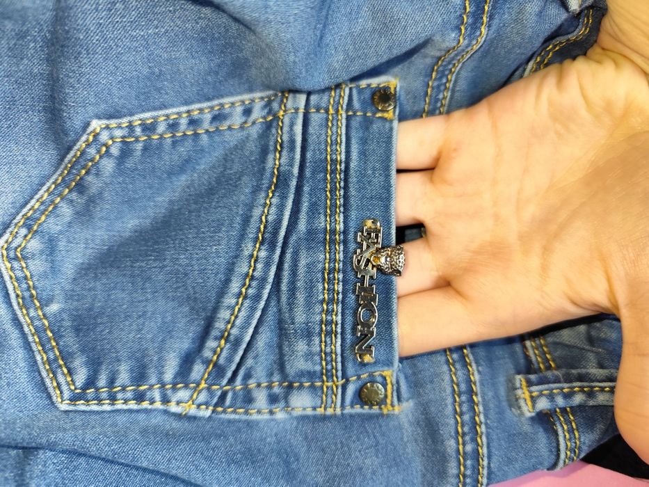 Skinny spodnie jeansowe damskie M