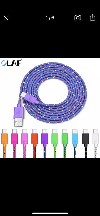 Кабель usb (шнур) Type C для телефонів 50 см
