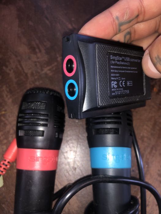 SingStar Microphones and Adapter64739701066882121