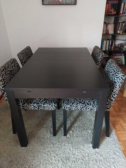 Conjunto mesa + 4 cadeiras
