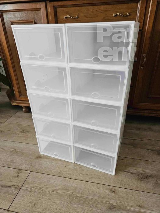 Pudełka 20 sztuk modułowe organizery białe do przechowywania zestaw