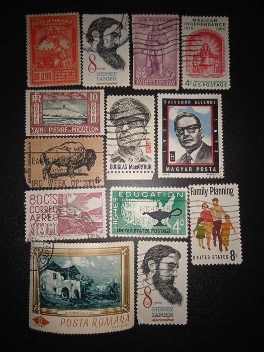 Марки Америки, США, мира.