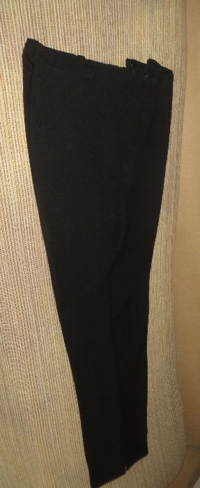 Calças clássicas, pretas, feitas à mão - XL- 42