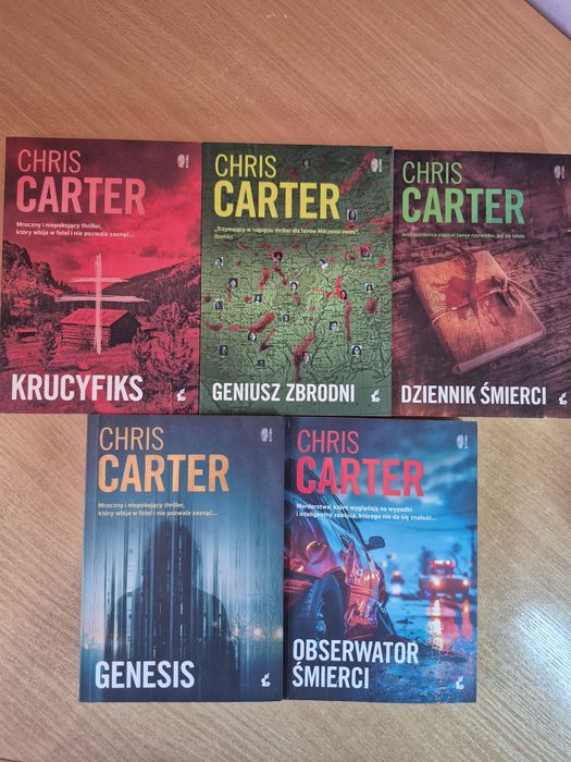 Chris Carter zestaw 6 książek z komisarzem Hunterem