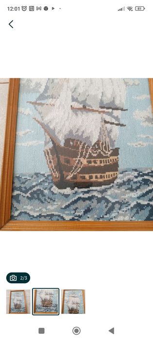 Obraz haftowany metodą krzyżykową
