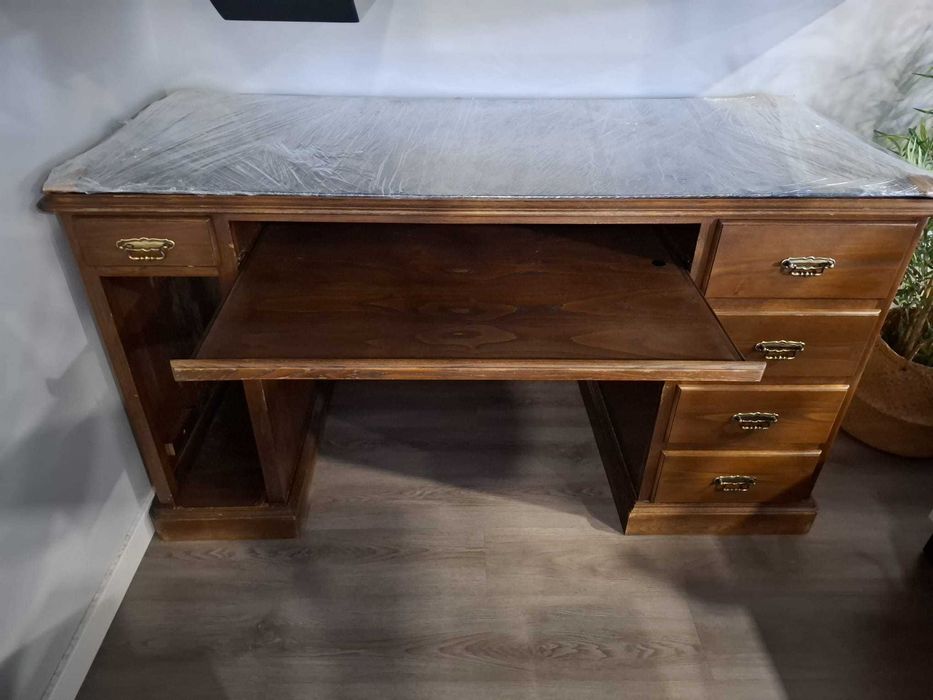 Secretaria vintage em carvalho maciço