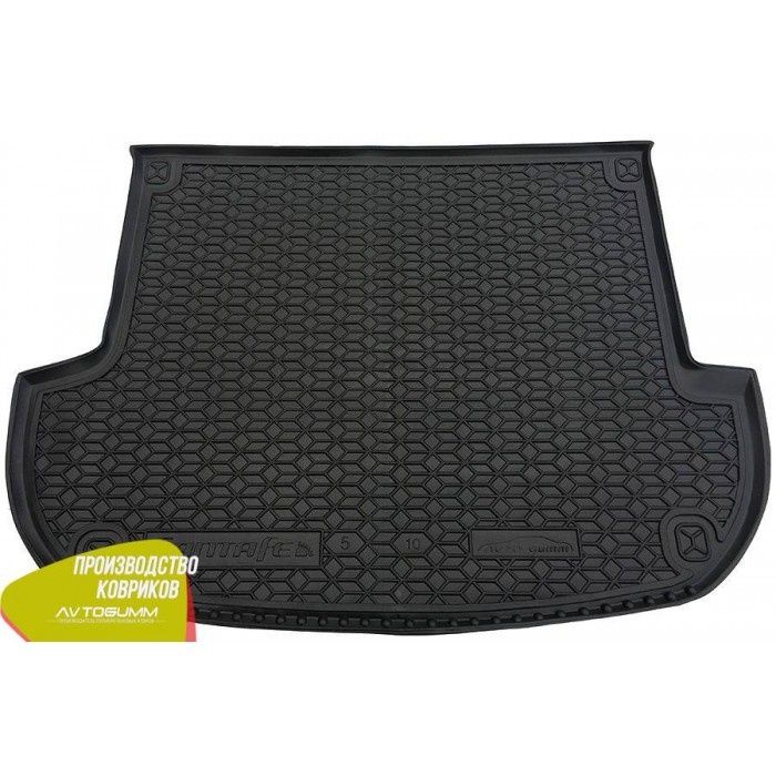 Коврик в Багажник =Hyundai= Santa-Fe 2006-2012 5 - 7 Мест резиновые