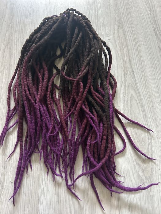 Dreadlock dredloki dreadlocki dredy dread podwójne 40x2 brazowe