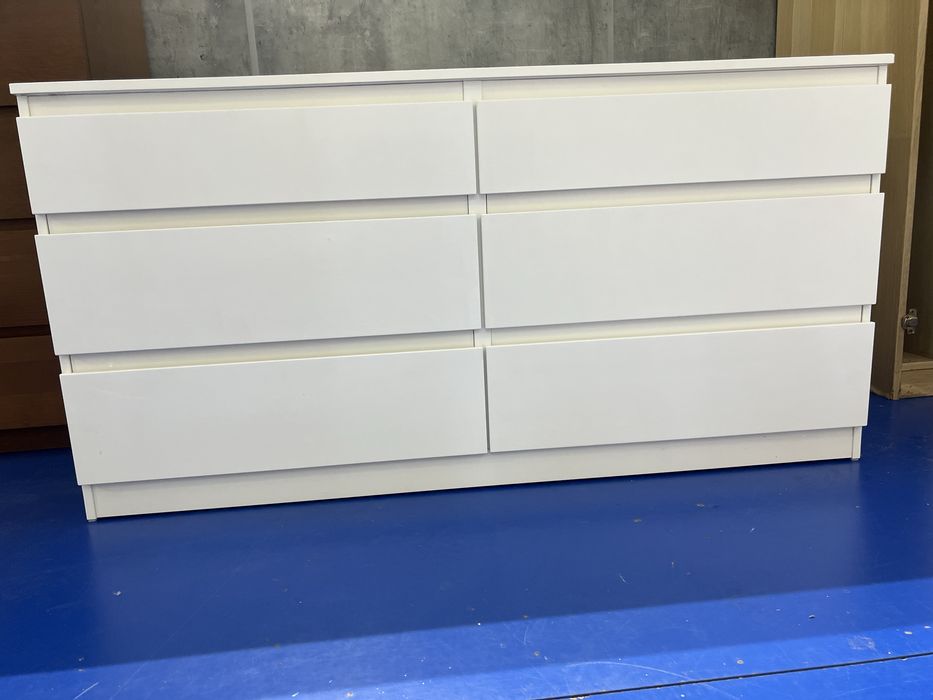 Biała komoda ikea kullen 6 szuflad + dostawa