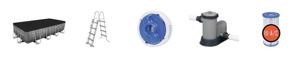 Piscina tubular retangular 549X274X122cm