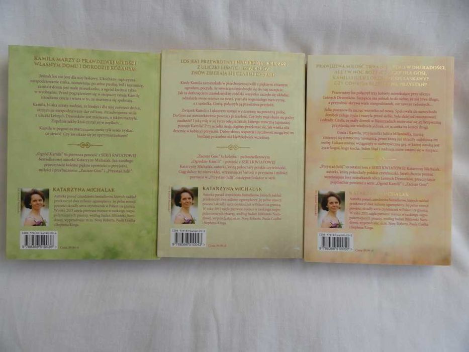 Katarzyna Michalak - Trylogia Kwiatowa - tomy 1-3 - nowe