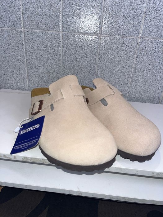 Birkenstock Boston Suede Taupe (Tamanho 42) – NOVOS com Etiqueta