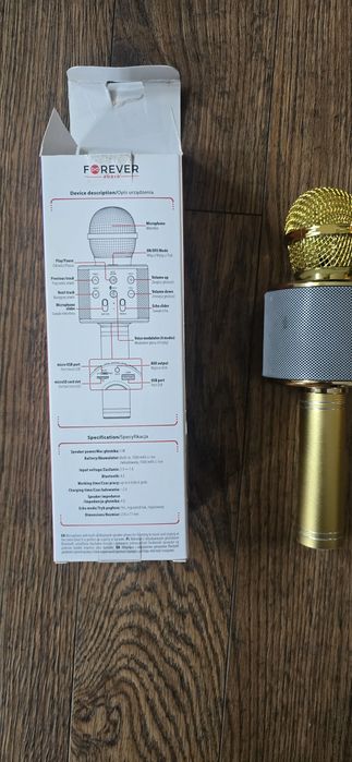 Mikrofon karaoke nowy bez metki