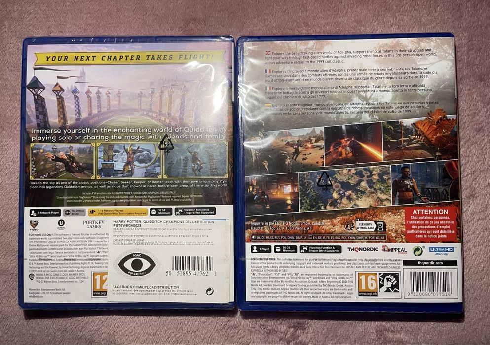 New Sealed PS5 Games – Outcast + Quidditch (Bundle 35€)64551849015939121