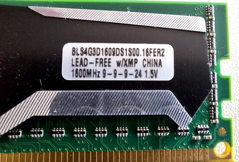 Pamięć BALLISTIX DDR3 8GB(2x4GB) 1600 BLS4G3D1609DS1S00.16FMR2 dual