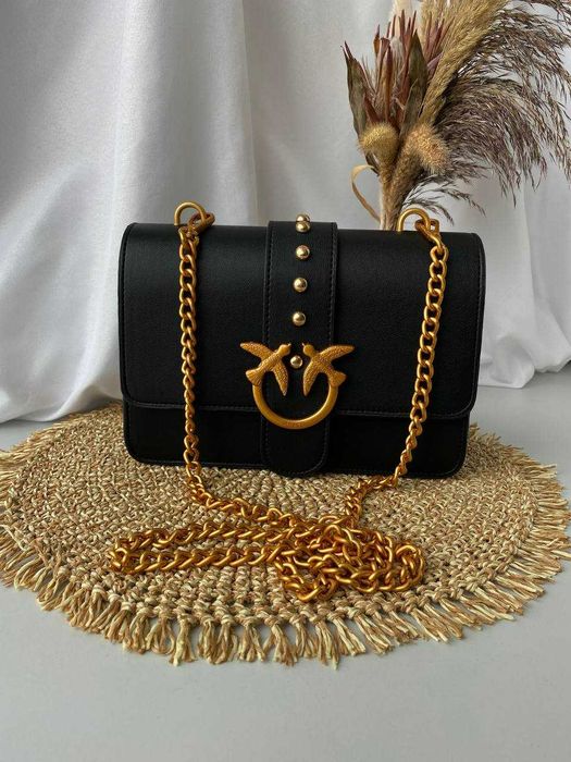 Жіноча сумка Pinko Classic Black/Gold
