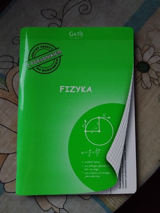 Zeszyt do fizyki w kratkę 60-kartkowy Gatis nowy