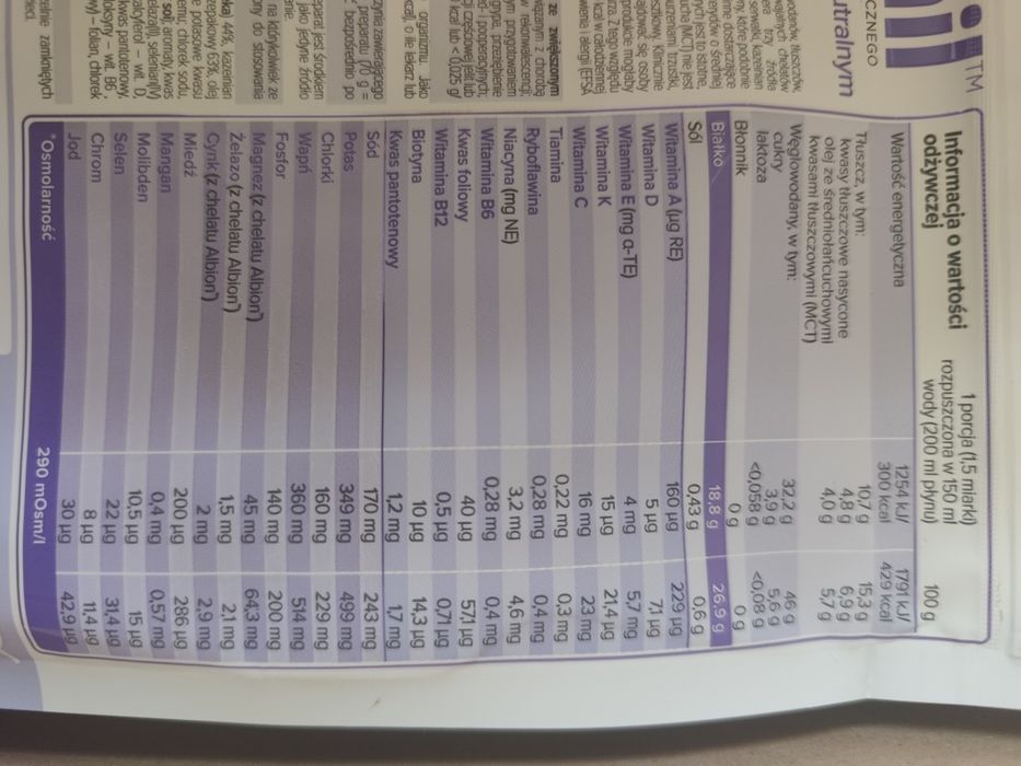Nutramil Protein żywność medyczna
