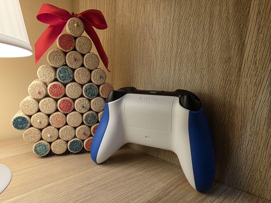 Comando Xbox Shock Blue + KIT cabo e bateria