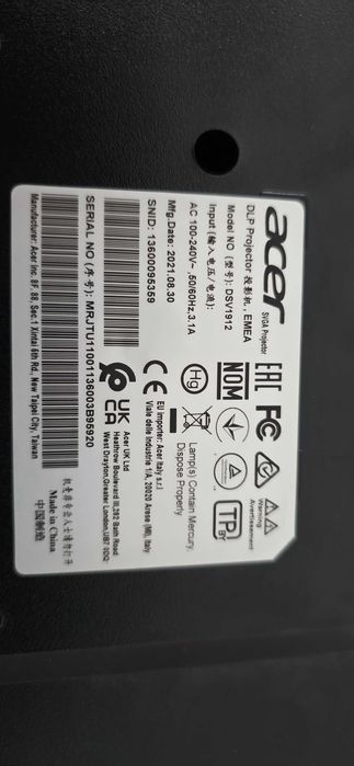 Projektor ACER X1128i SVGA