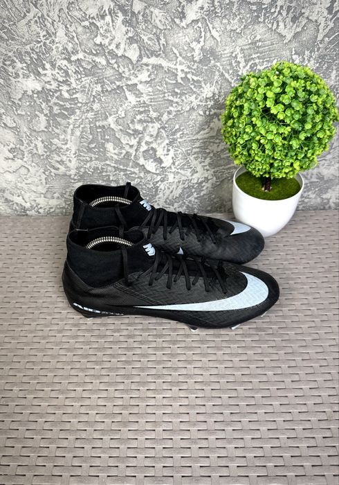 Nike Skin Mercurial бутсы копы сороконожки 41 размер футбольные черные