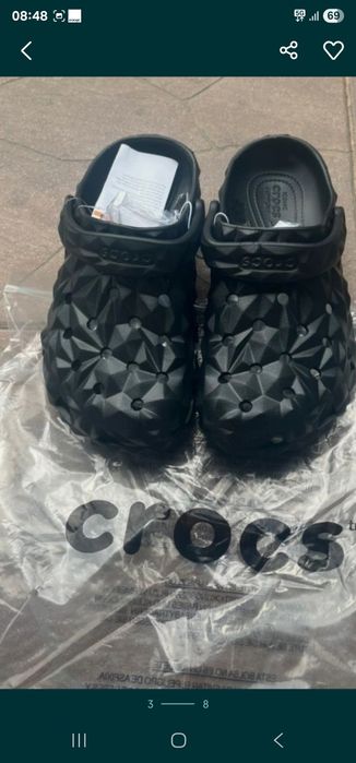 Hit Crocs Diament czarne chodaki klapki mule unisex 38/39/40/42/44
