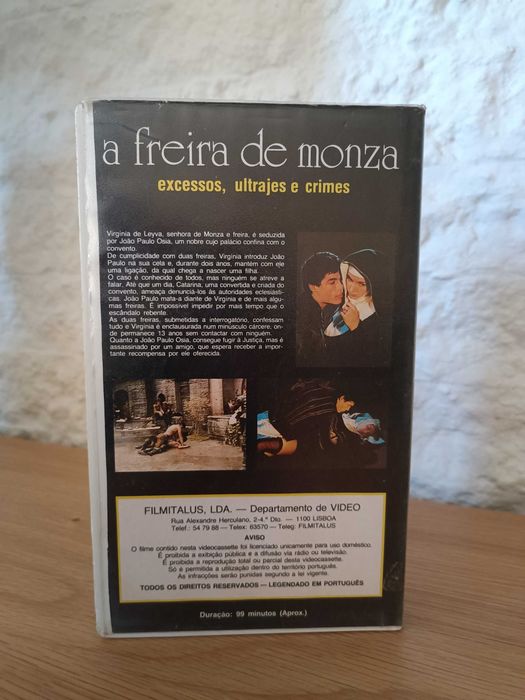 Filme VHS A Freira de Monza (Devils Of Monza)