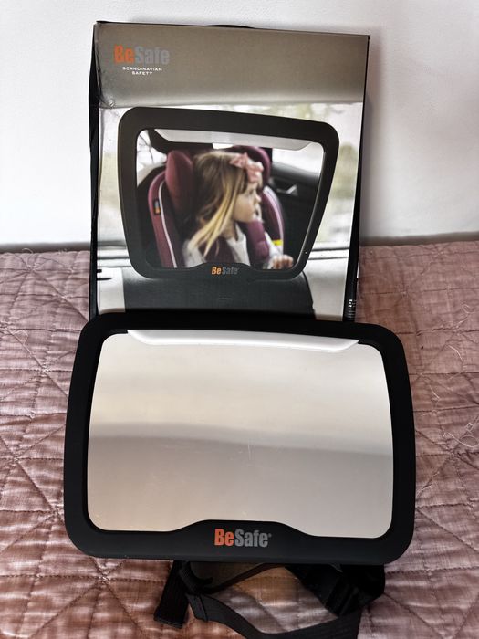 BeSafe Lusterko do obserwacji dziecka w samochodzie  XL z lampką LED