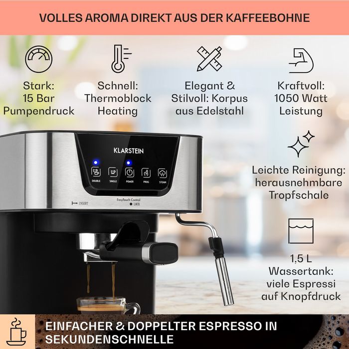 Кавоварка,експрессомашина Klarstein Arabica Espresso