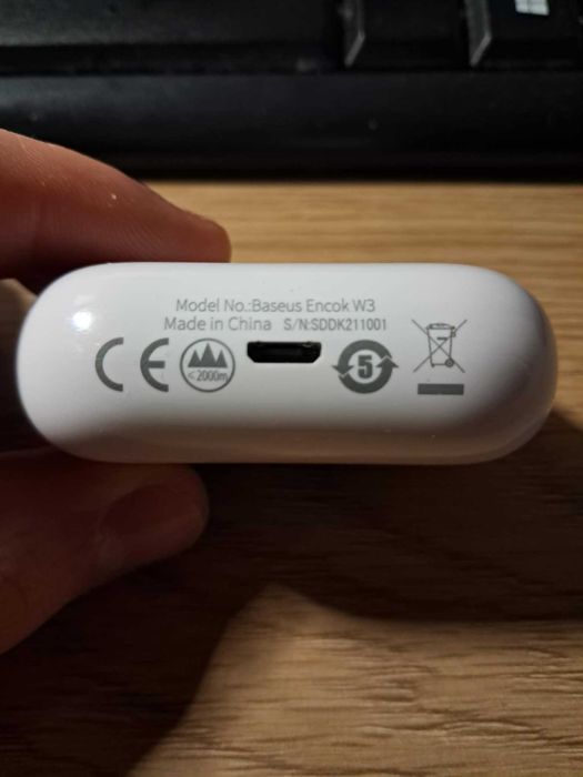 Słuchawki bezprzewodowe douszne Baseus Encok W3