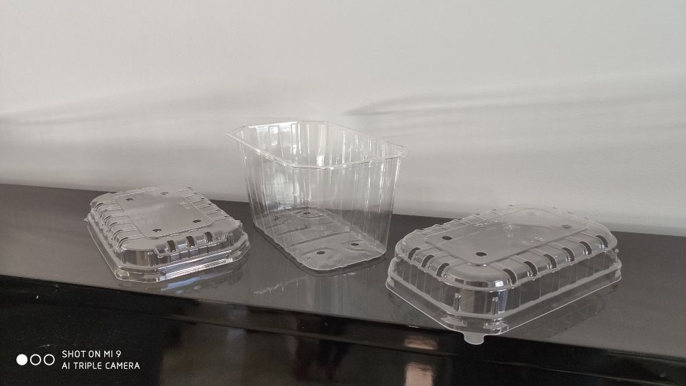 Pojemniki 1000g na owoce, grzyby 1kg, opakowania, punets