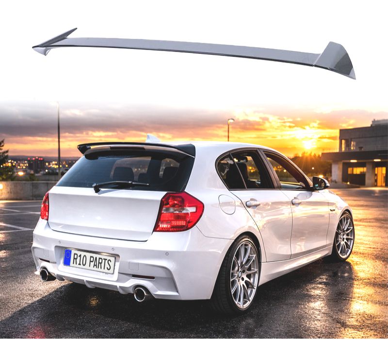 AILERON SPOILER BMW E81 E87 LOOK M PERFORMANCE PRETO BRILHANTE