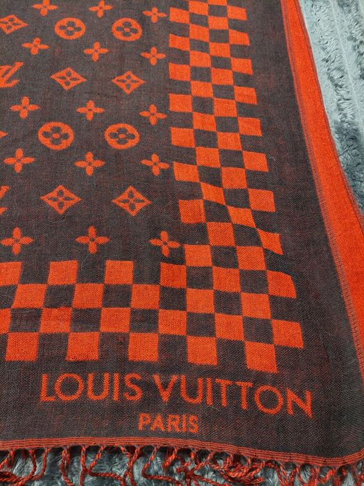 Szal Louis Vuitton  Paris wełna