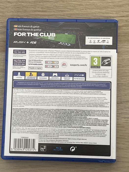 EAFC 25 pra ps4 muito bem conservado