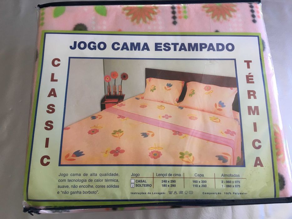 Conjunto de lençóis de cama individual