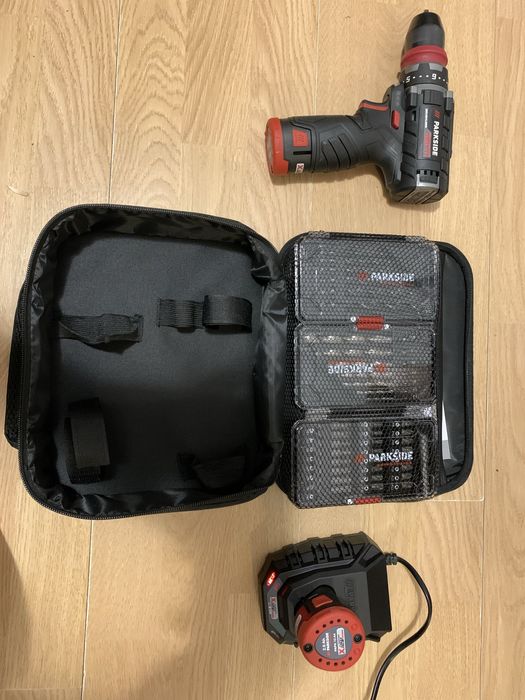 wiertarka śrubokrętowa, zestaw 2 akumulatora