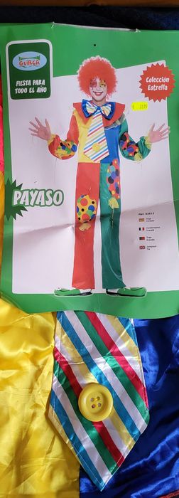 Disfarce de palhaço para adulto