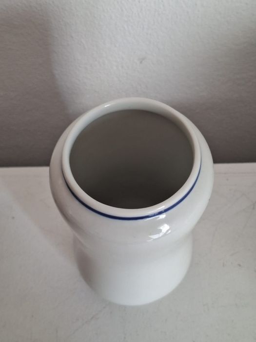 Vaso Faiança Viana do Castelo GO Viana Azul Cobalto Pintado à Mão Grande