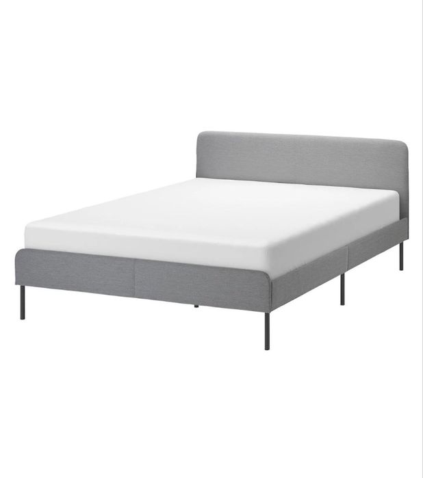 Łoże z materacem Ikea Slattum 140x200 łóżko